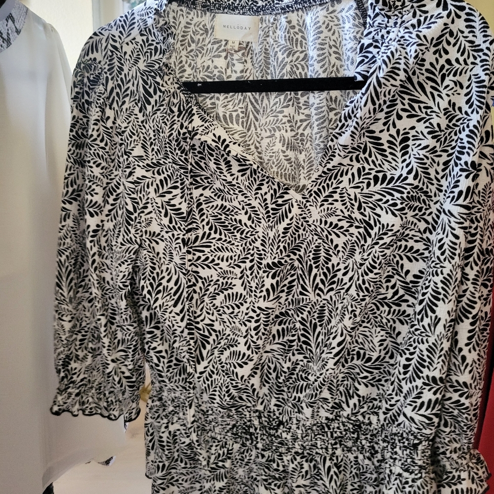 Mellóday 3/4 sleeve blouse